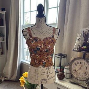 Like New Band of the Gypsies Collective Floral Print Women's Top